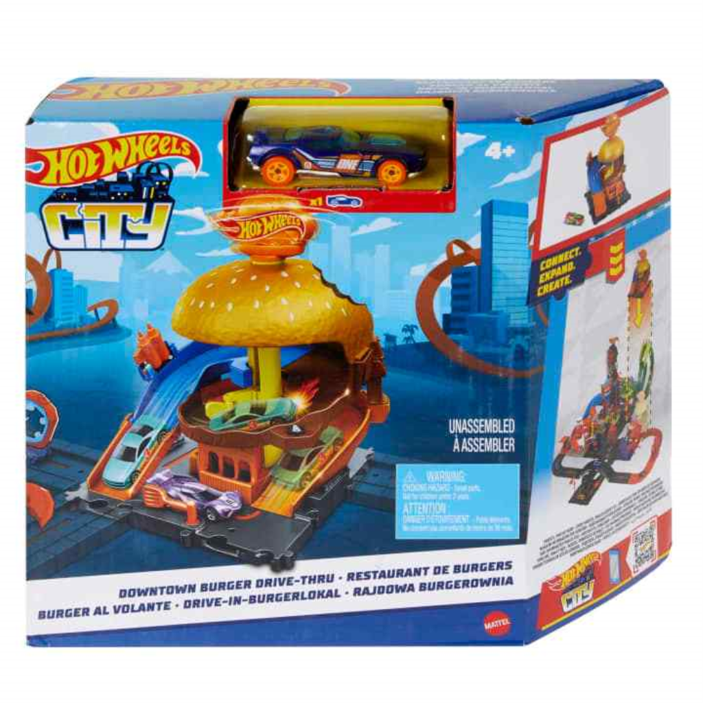 HOT WHEELS DOWNTOWN BURGER DRIVE THRU