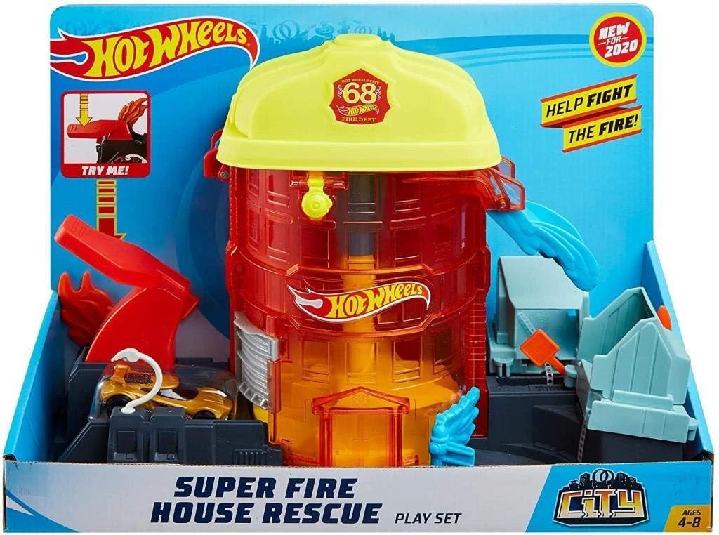 HOT WHEELS SUPER FIRE HOUSE RESCUE