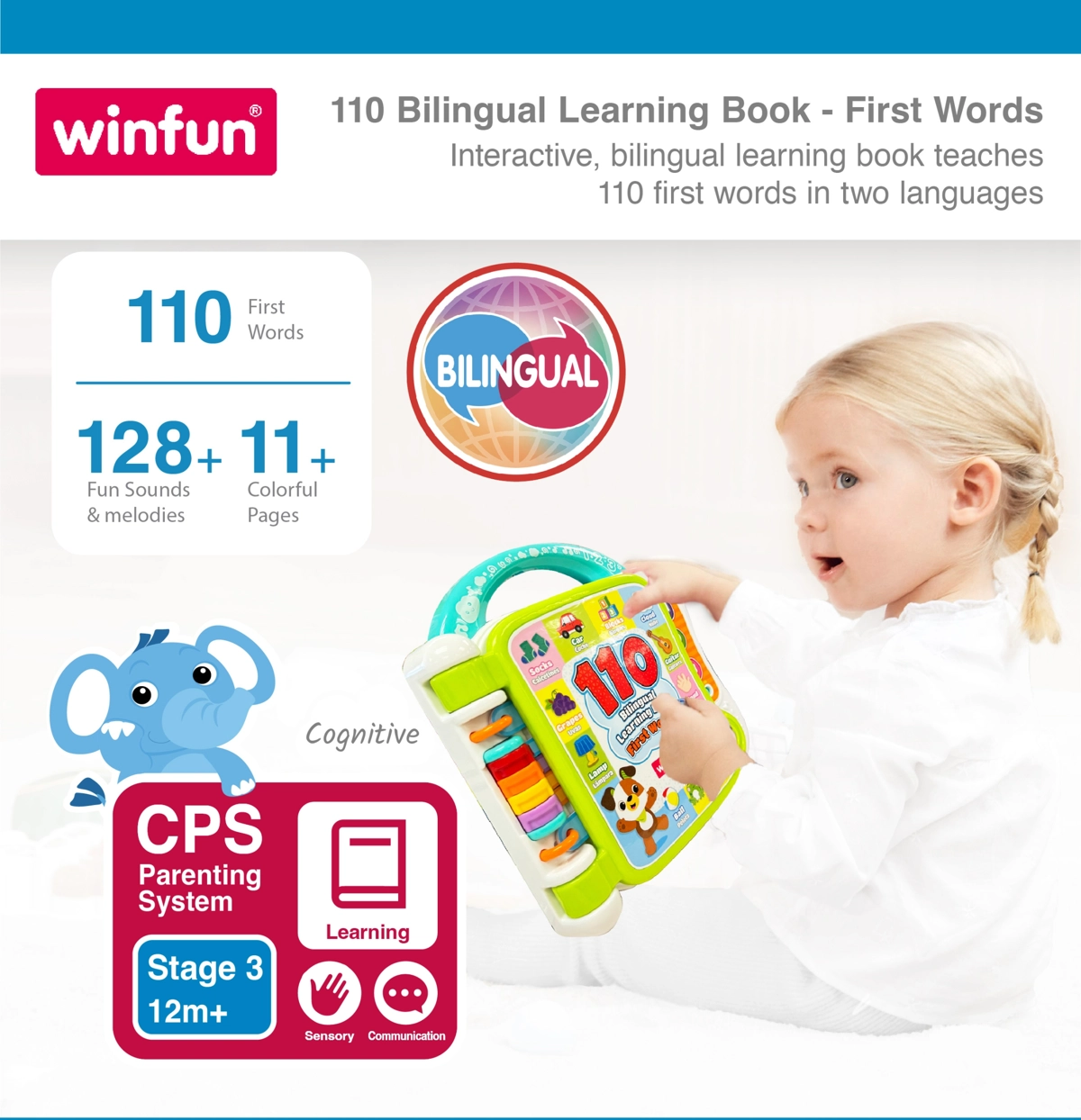 WINFUN IGRAČKA 110 BILINGUAL LERANING BOOK-PRVE RIJEČI