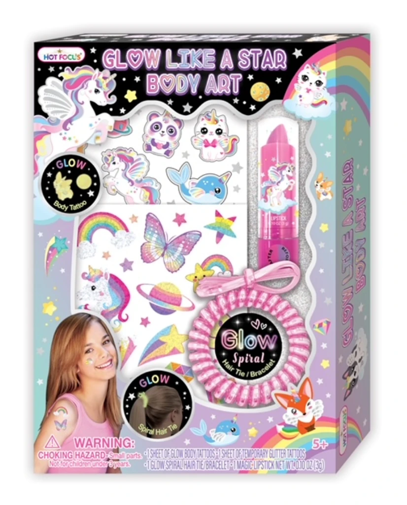 HOT FOCUS GLOW LIKE A STAR BODY ART GLOW