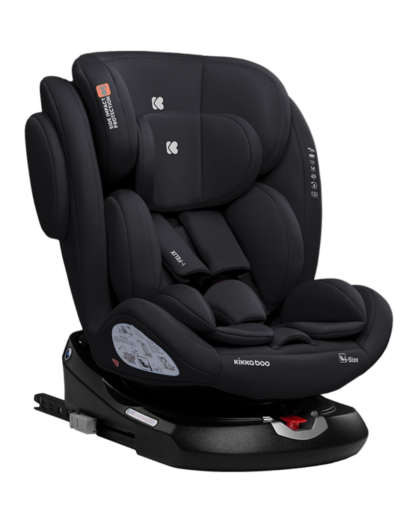 KIKKA BOO AUTOSJEDALICA I-FELIX I-SIZE BLACK,40-150CM