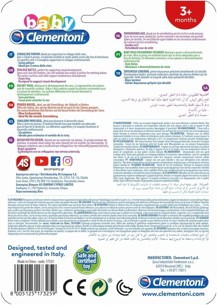 CLEMENTONI BABY ZVEČKA PAUN