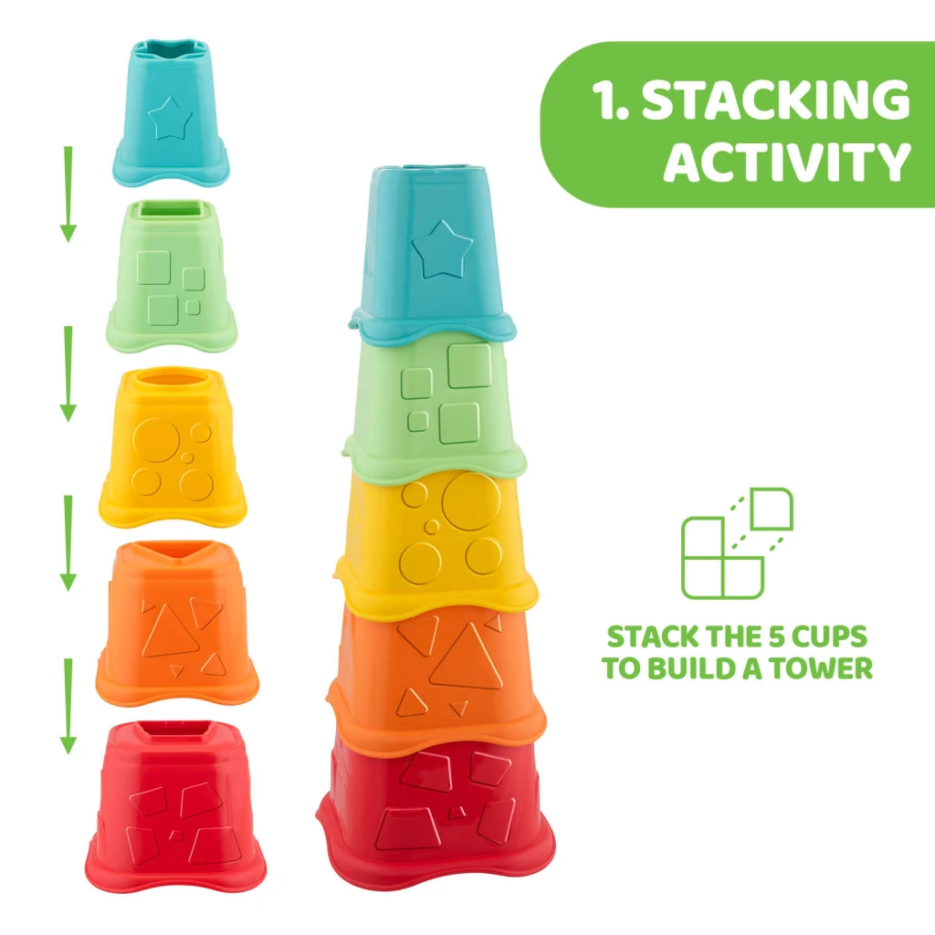 CHICCO ECO IGRAČKA SLAGANJE ČAŠA 2U1,6-36M M.