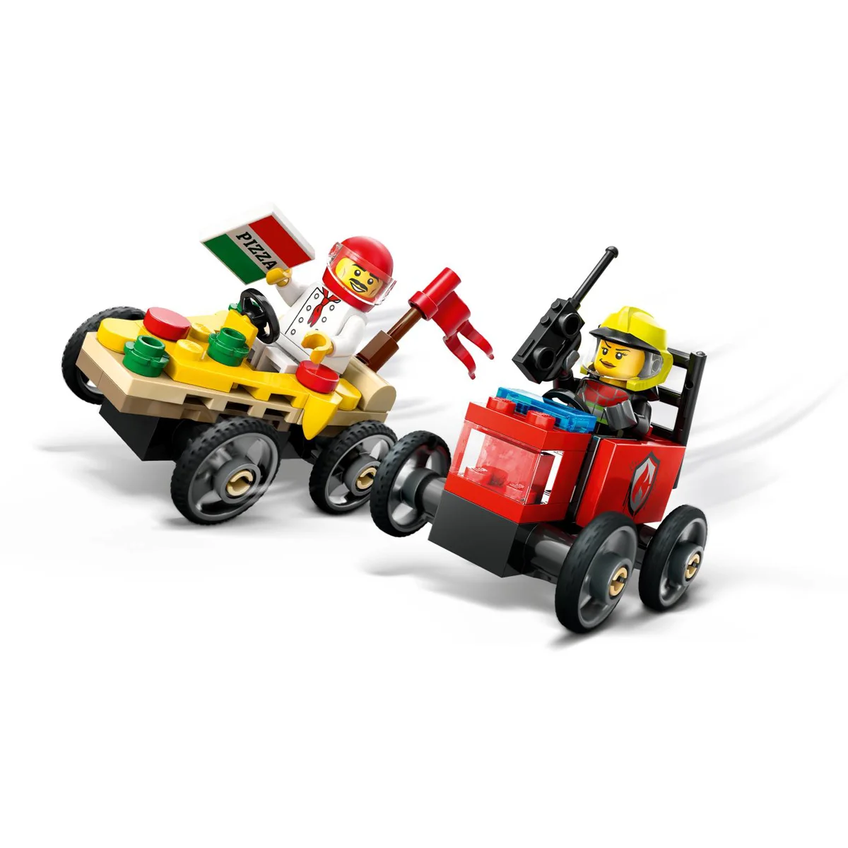 LEGO 60458 AUTO DOSTAVLJAČA PIZZE VS.VATROGASNO VOZILO