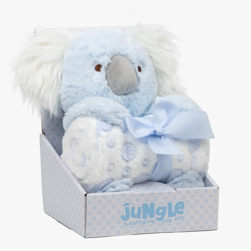 DEKICA S IGRAČKOM KOALA PLAVA FOR.