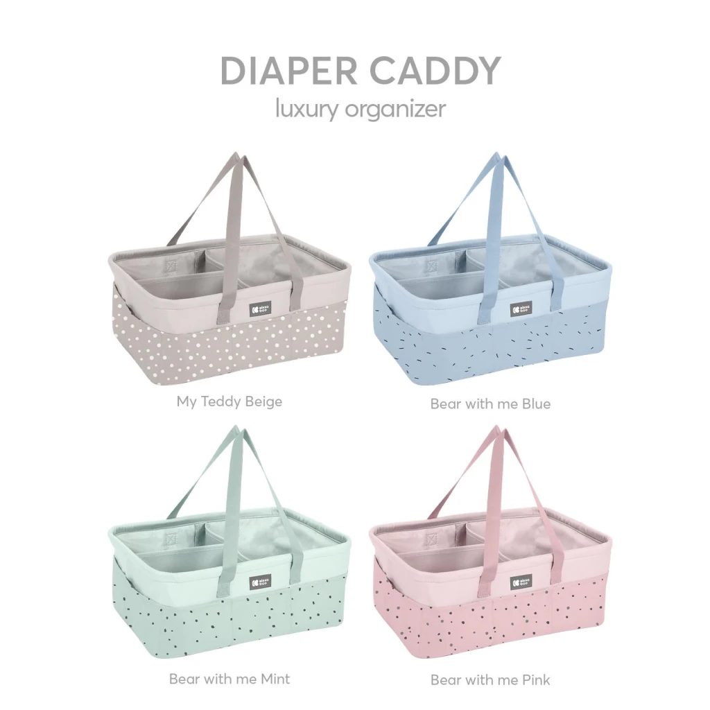 KIKKA BOO ORGANIZATOR ZA PELENE BEAR WITH ME PINK
