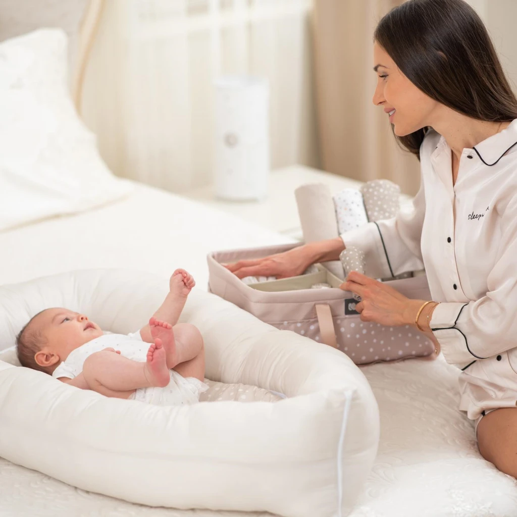 KIKKA BOO ORGANIZATOR ZA PELENE BEAR WITH ME MINT