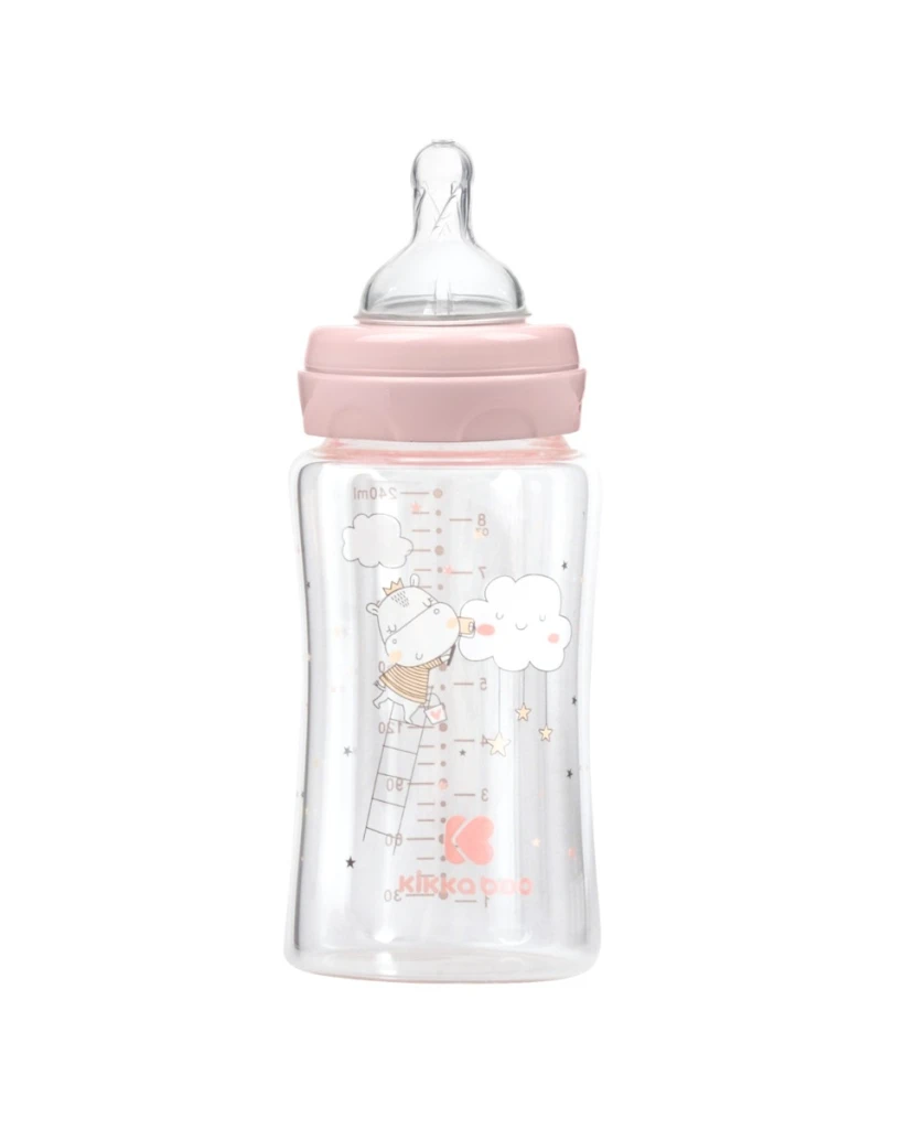 KIKKA BOO STAKLENA BOCA 240ML HIPPO DREAMS PINK