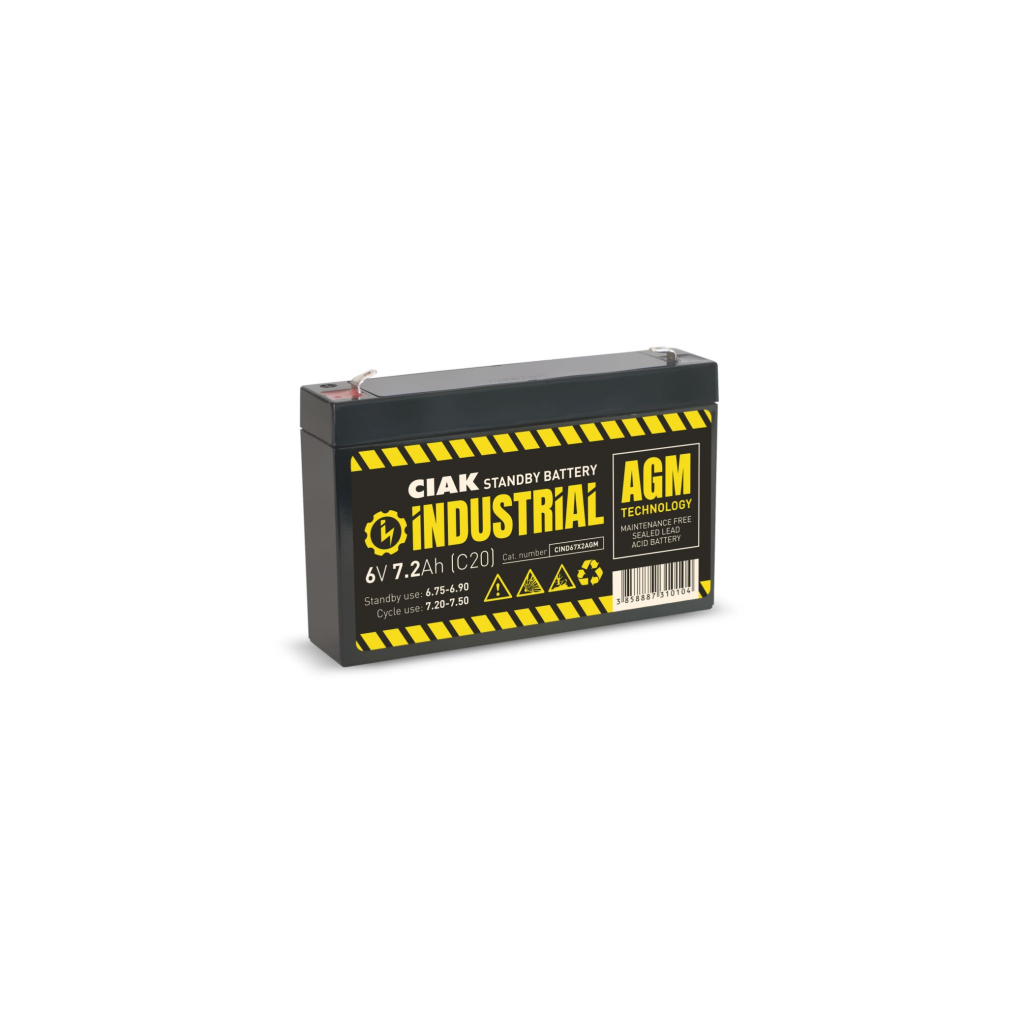 HERMETIK BATERIJA CIAK INDUST. 6V-7,2AH