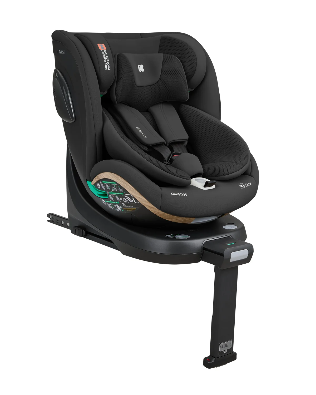 KIKKA BOO AUTOSJEDALICA I-TWIST I-SIZE,BLACK
