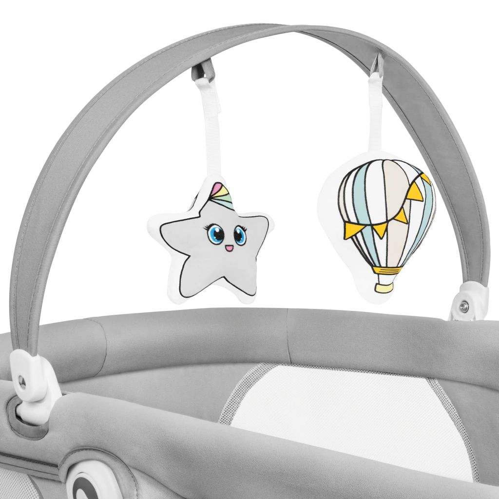 LIONELO BELLA SET LEŽALJKA+LJULJAČKA,GREY