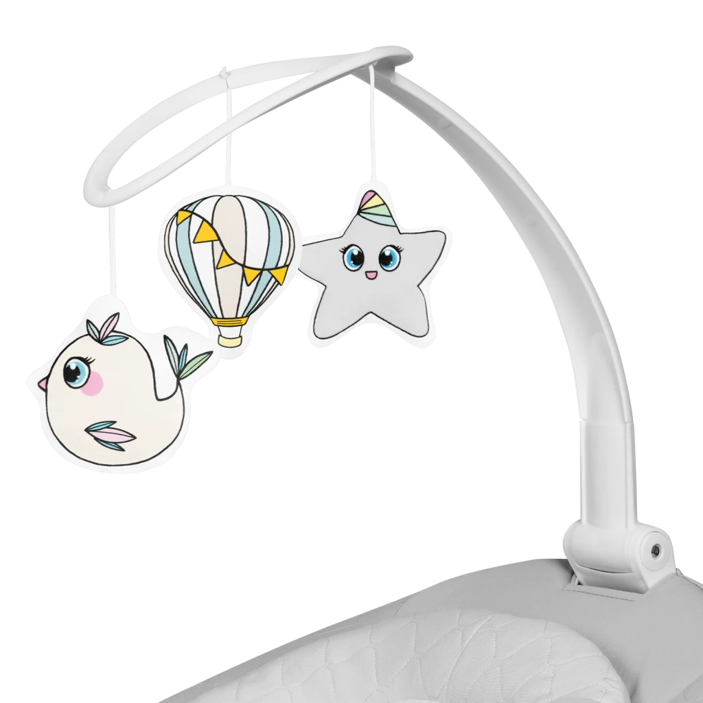 LIONELO BELLA SET LEŽALJKA+LJULJAČKA,GREY