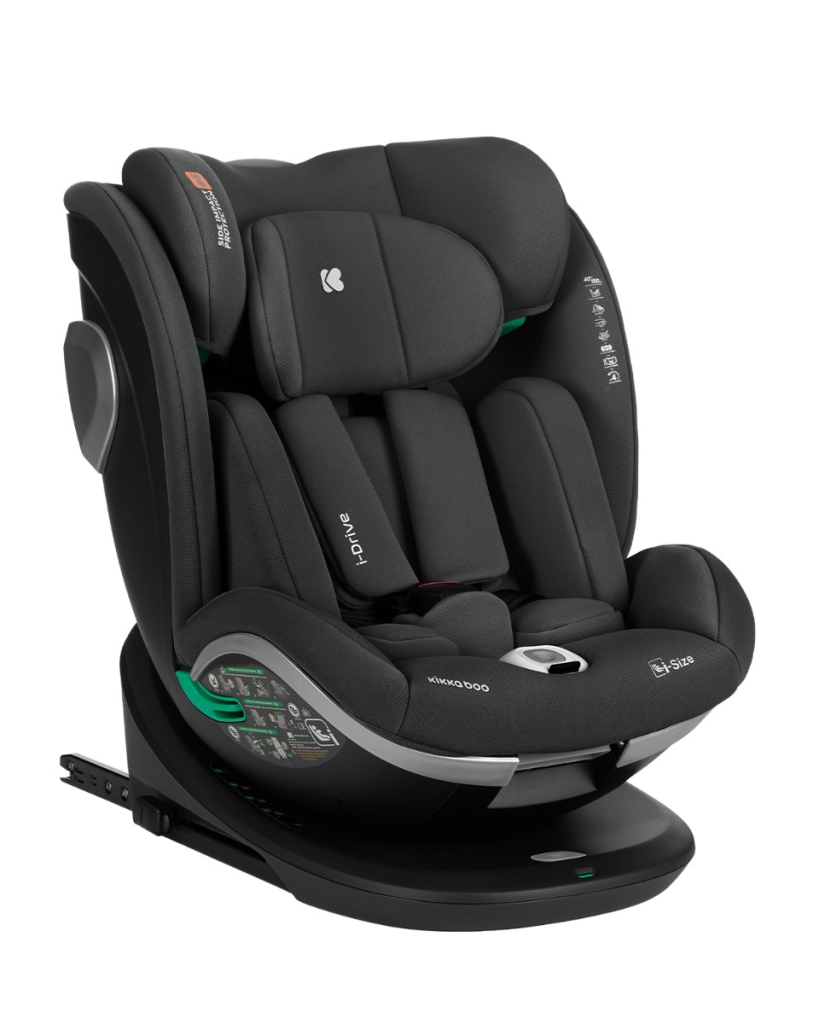 KIKKA BOO AUTOSJEDALICA I-DRIVE I-SIZE,40-150CM ,BLACK
