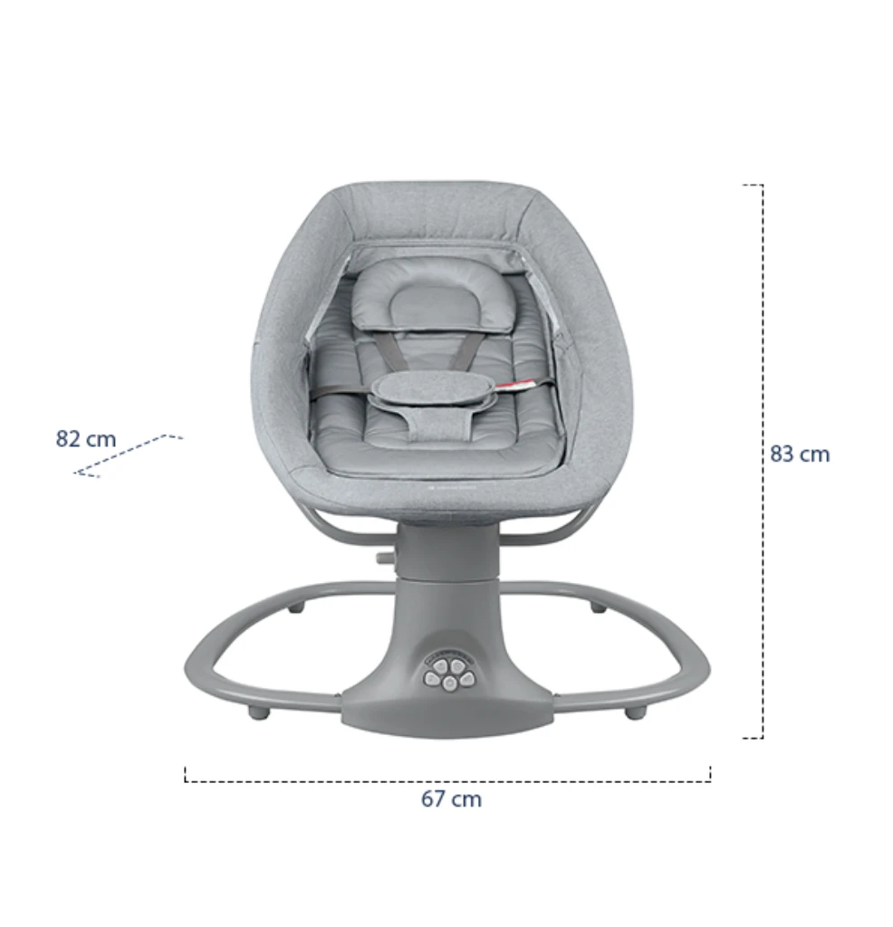 KIKKA BOO WINKS ELEKTRIČNA LJULJAČKA ,GREY