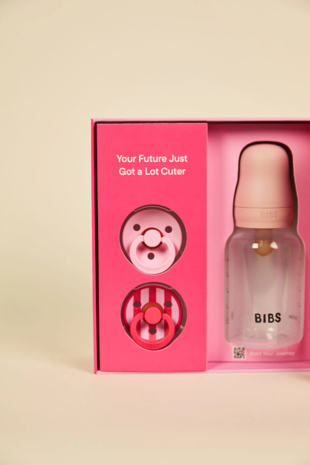 BIBS POKLON SET SPRINKLE DUDE+BOČICA,BLUSH