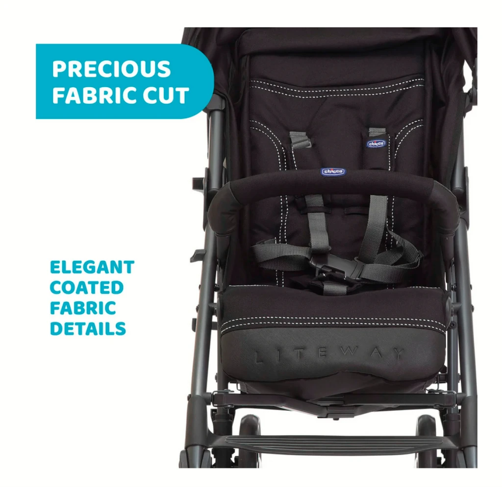 CHICCO LITEWAY 3 COMPLETE JET BLACK