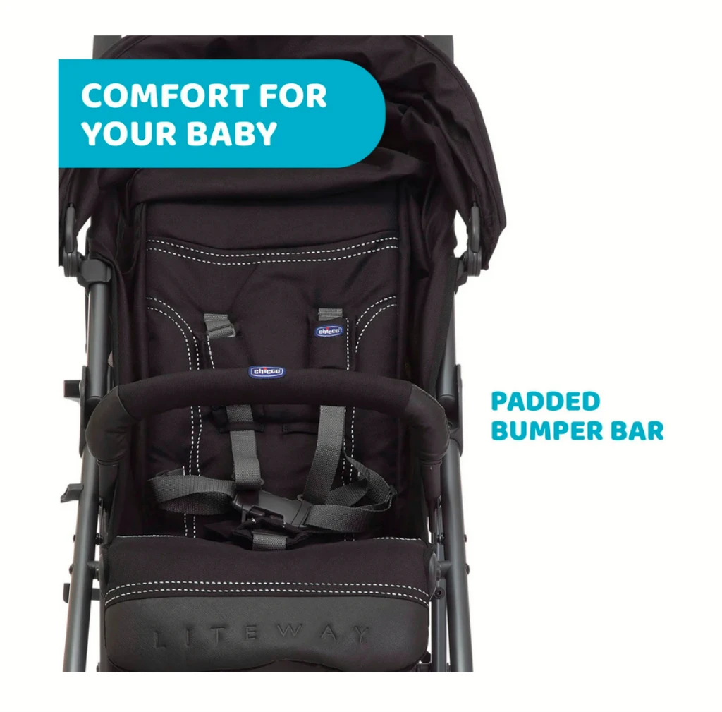 CHICCO LITEWAY 3 COMPLETE JET BLACK