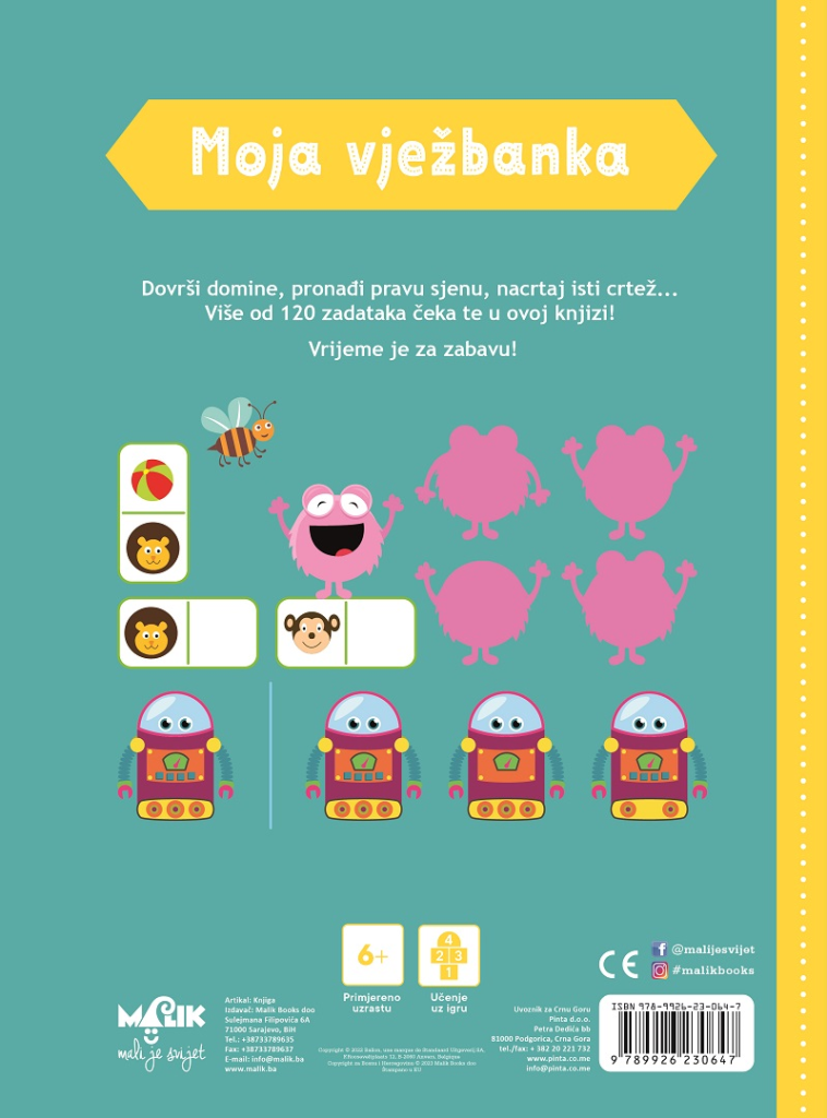 MOJA VJEŽBANKA 6+ ZELENA MB.