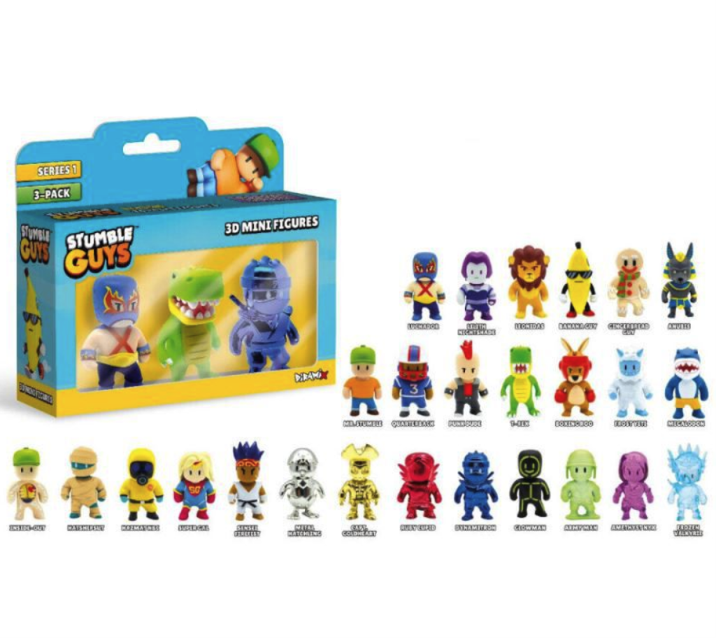 STUMPLE GUYS MINI AKCIONA FIGURE 3PAK M.