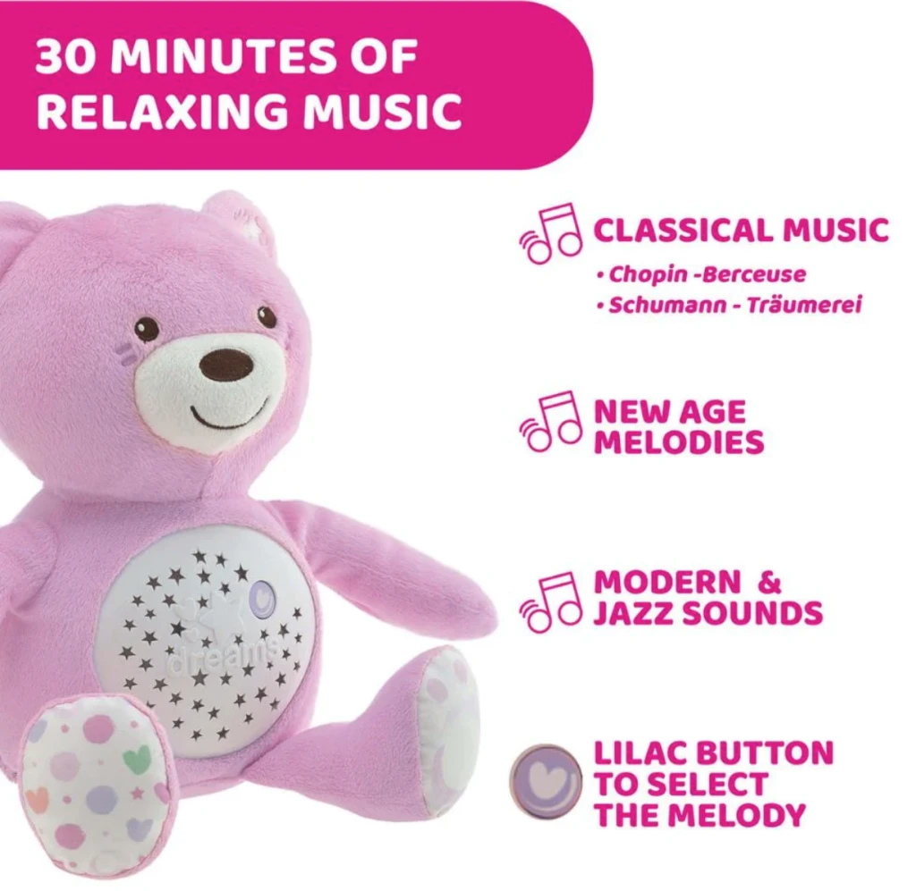 CHICCO BABY BEAR MEDO S PROJEKTOROM ROZI