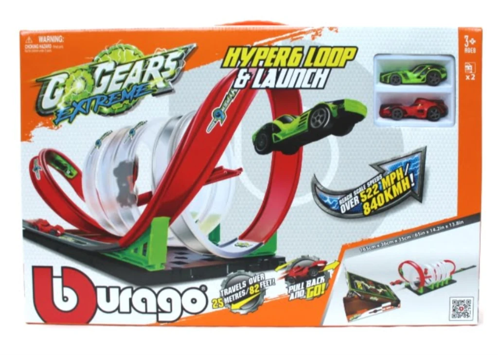 BURAGO GO GEARS EXTREME HYPER 6 STAZA S 2 AUTA M.