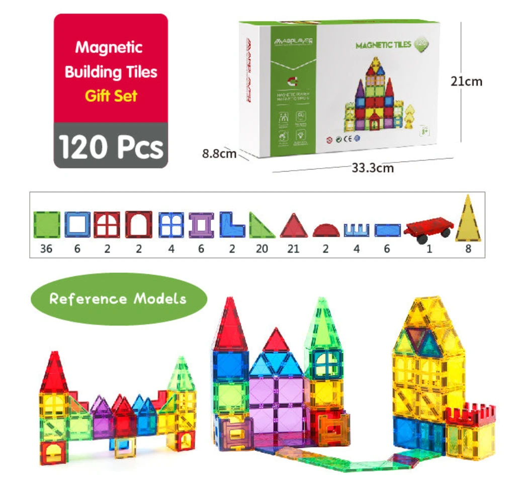 MAGPLAYER MAGNETNE KOCKE 120KOM