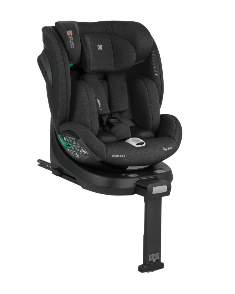 KIKKA BOO AUTOSJEDALICA 40-150CM I-TWIST I-SIZE BLACK