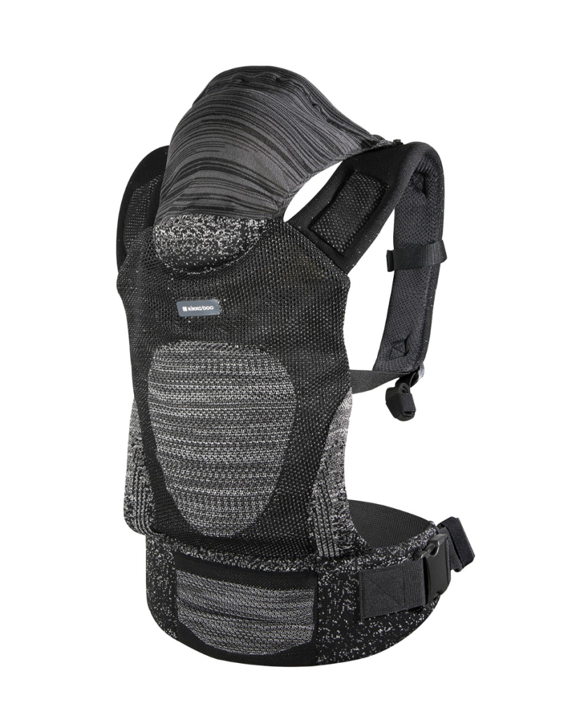 KIKKA BOO NOSILJKA HOODY FLY PLETENA BLACK