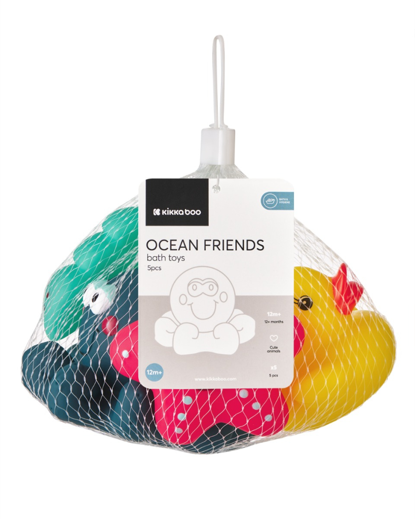KIKKA BOO IGRAČKE ZA KUPANJE 5KOM,OCEAN FRIENDS