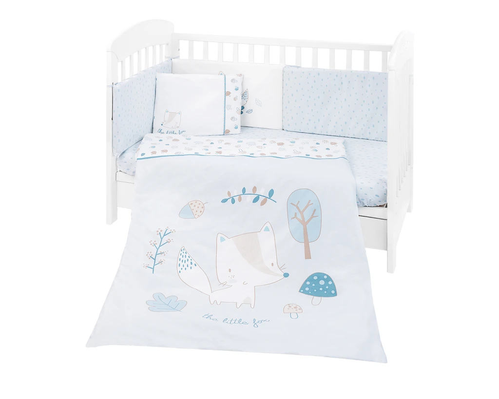 KIKKA BOO POSTELJINA SET 6KOM 60/120,LITTLE FOX