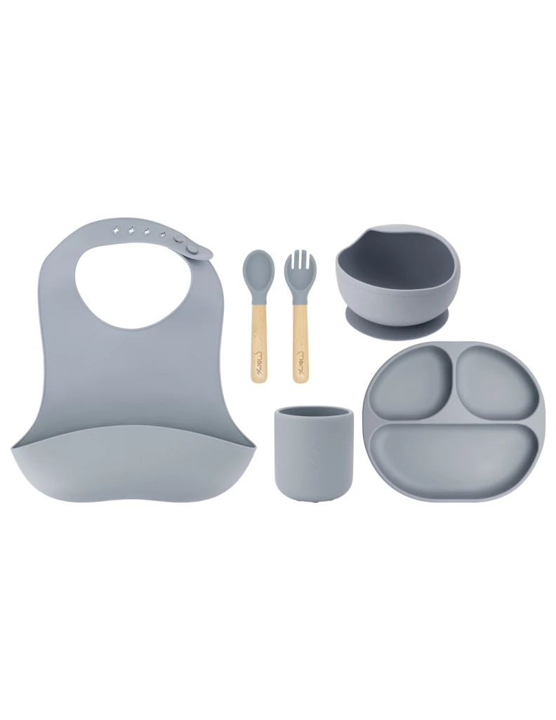 MOMI AMI SET SILIKONSKIH POSUDA,GREY