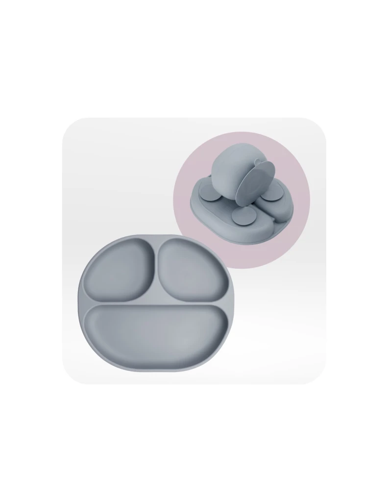 MOMI AMI SET SILIKONSKIH POSUDA,GREY