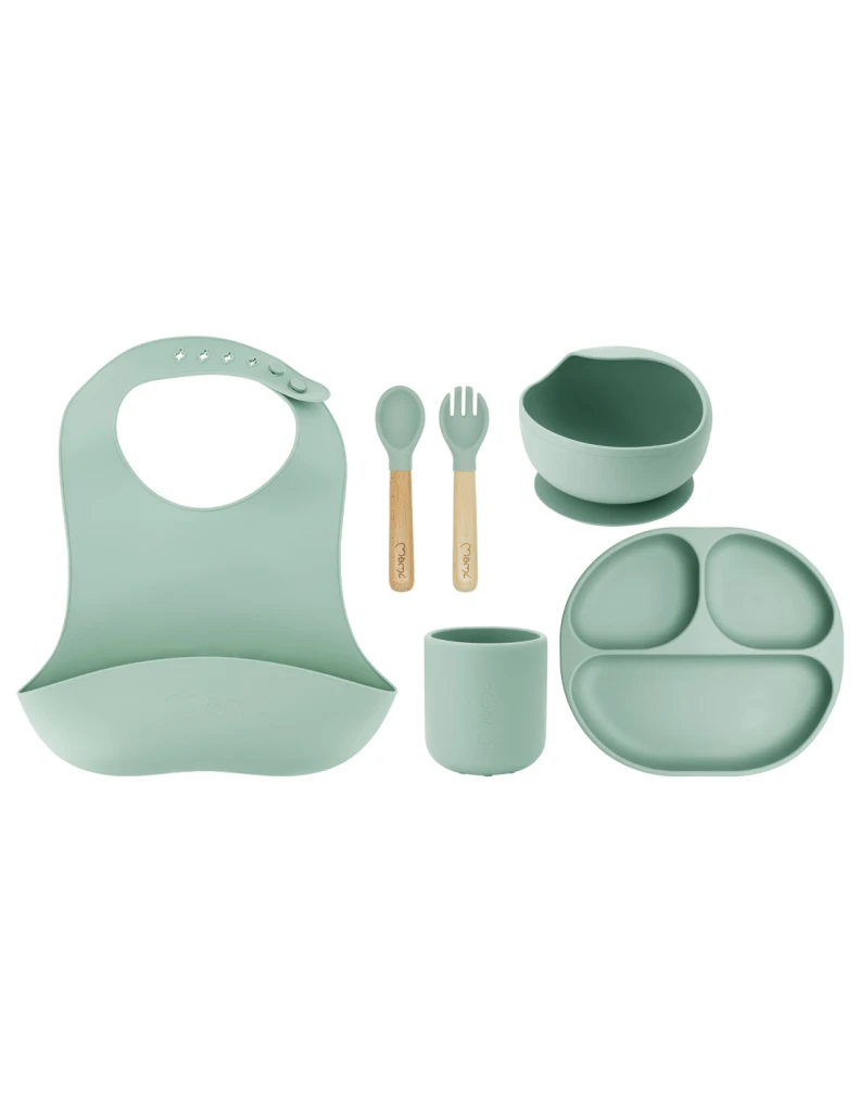 MOMI AMI SET SILIKONSKIH POSUDA,MINT