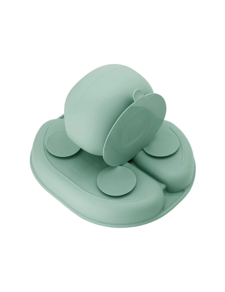 MOMI AMI SET SILIKONSKIH POSUDA,MINT