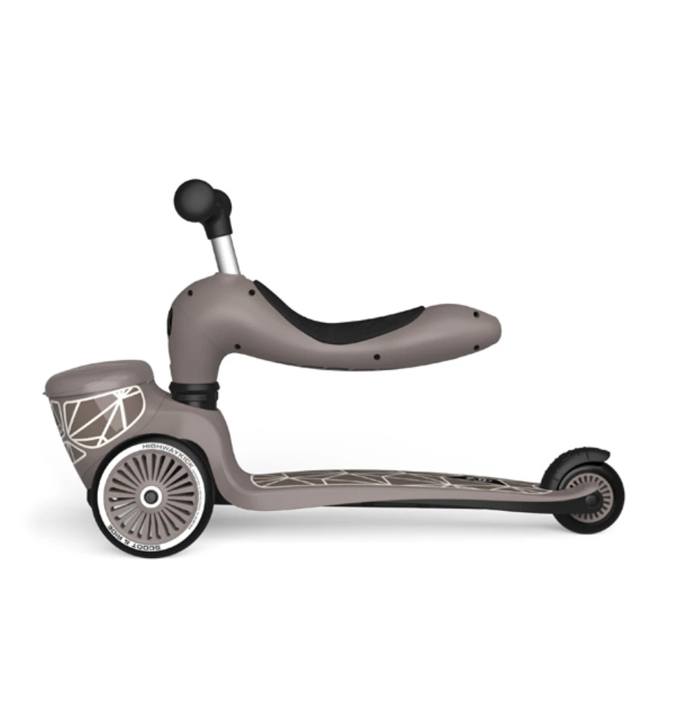 SCOOT AND RIDE HIGHWAYKICK 1 LIFESTYLE ROMOBIL, BROWN LINES 