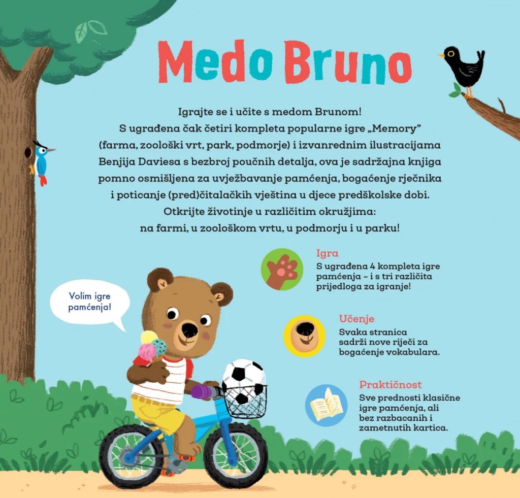 MEDO BRUNO MOJA PRVA IGRA PAMĆENJA ŽIVOTINJE