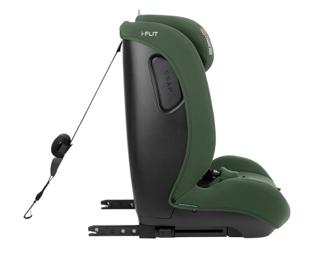 KIKKA BOO AUTOSJEDALICA 76-150CM I-FLIT I-SIZE,ARMY GREEN