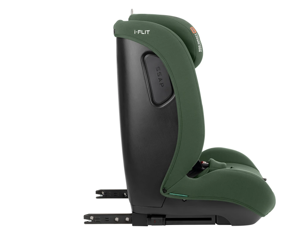 KIKKA BOO AUTOSJEDALICA 76-150CM I-FLIT I-SIZE,ARMY GREEN