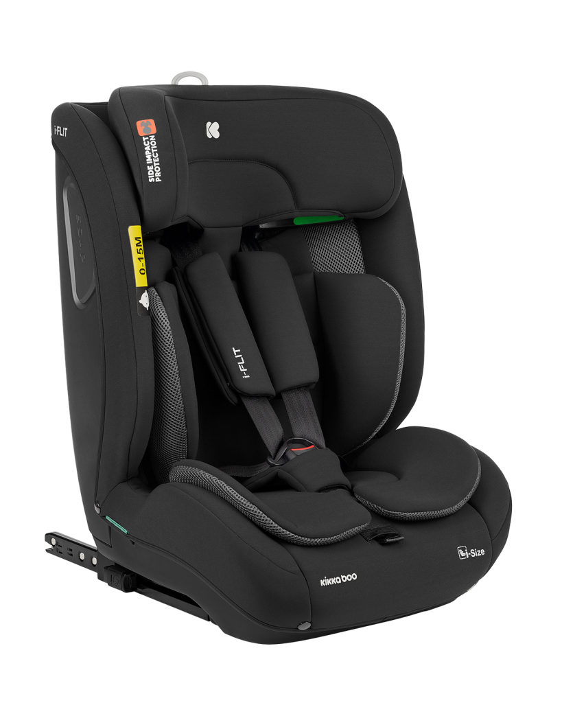 KIKKA BOO AUTOSJEDALICA 76-150CM I-FLIT I-SIZE,BLACK