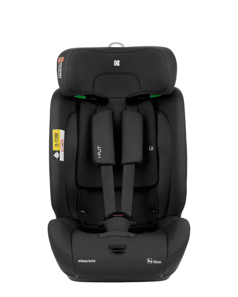 KIKKA BOO AUTOSJEDALICA 76-150CM I-FLIT I-SIZE,BLACK
