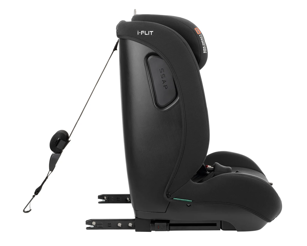KIKKA BOO AUTOSJEDALICA 76-150CM I-FLIT I-SIZE,BLACK