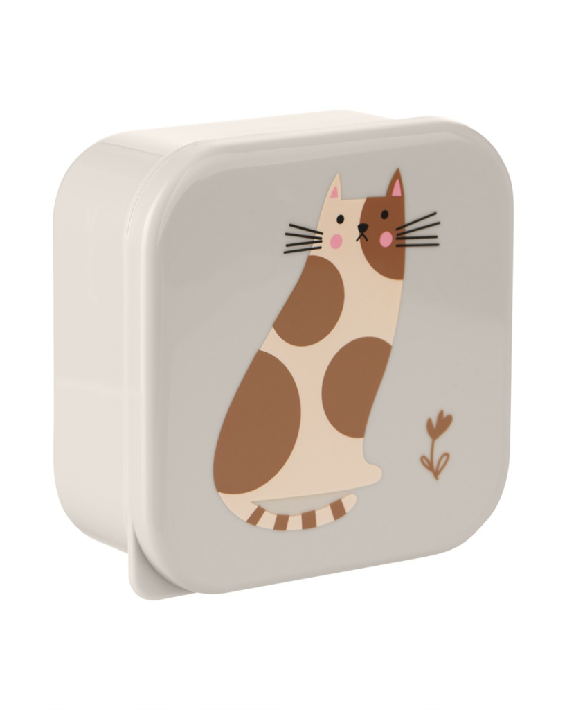 KIKKA BOO PP KUTIJE ZA RUČAK 4KOM,KITTY CAT GREY