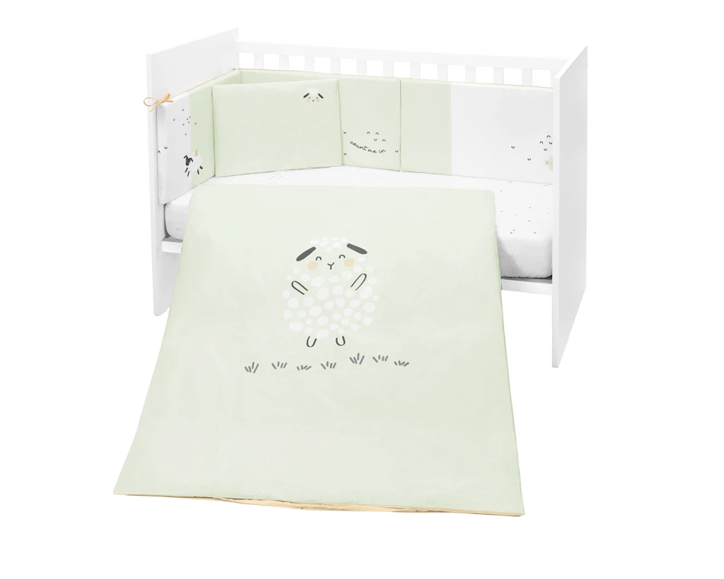KIKKA BOO POSTELJINA SET 6KOM 60/120,SLEEPY SHEEP