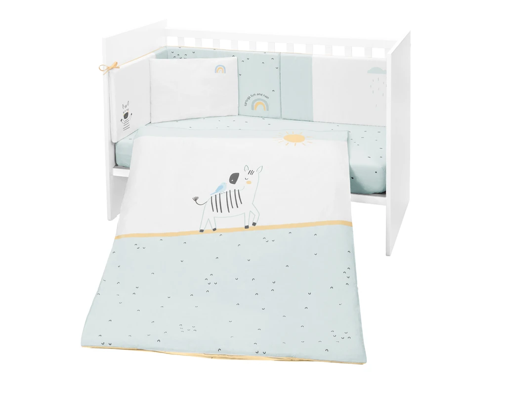 KIKKA BOO POSTELJINA SET 6KOM 60/120,STRIPY FRIENDS