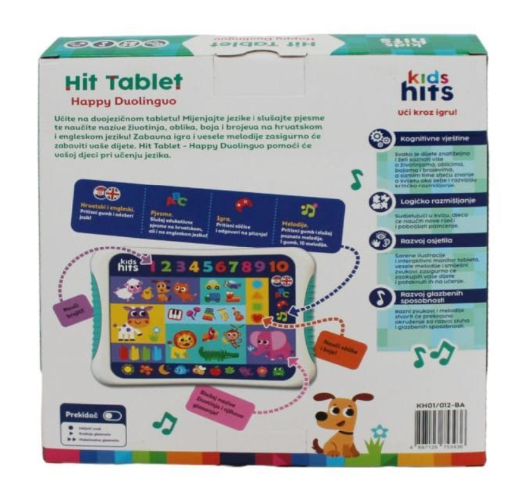 DJEČJI HIT TABLET DUOLINGVO,HR M.