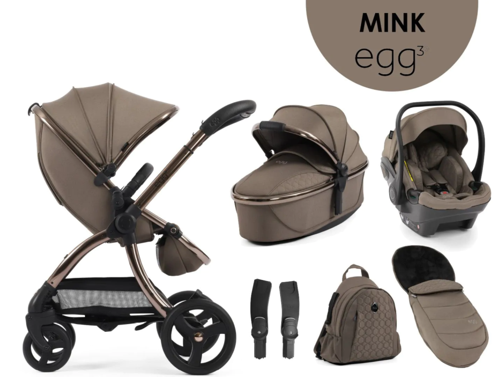 egg3® dječja kolica 6u1 - Mink
