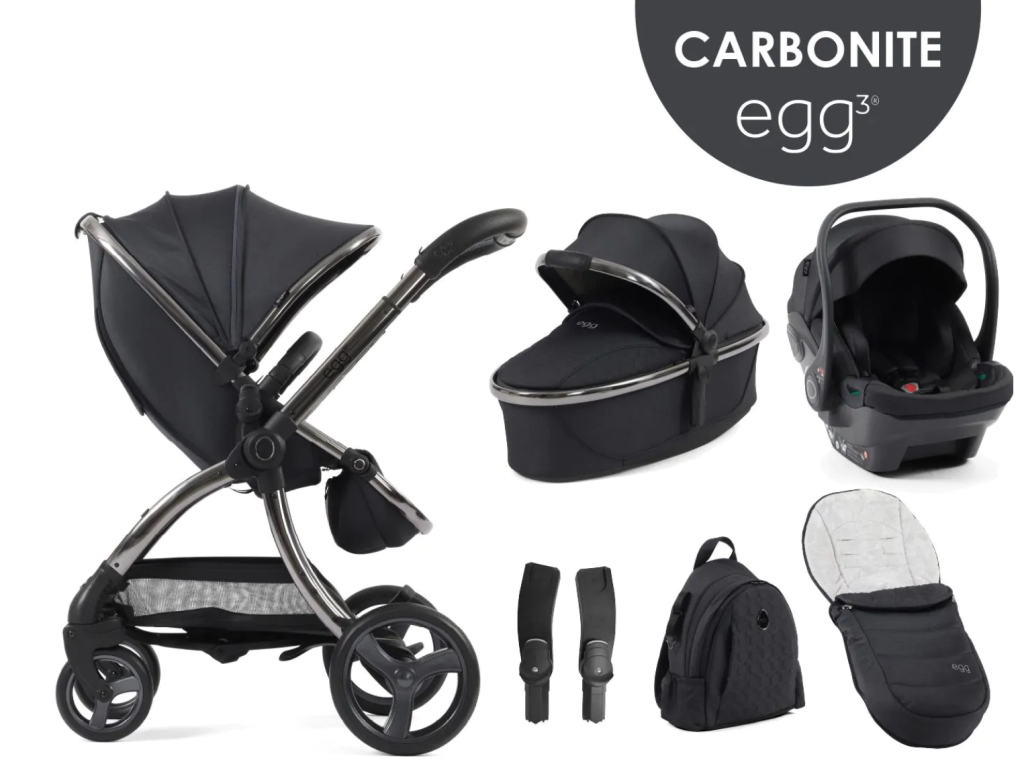 egg3® dječja kolica 6u1 - Carbonite