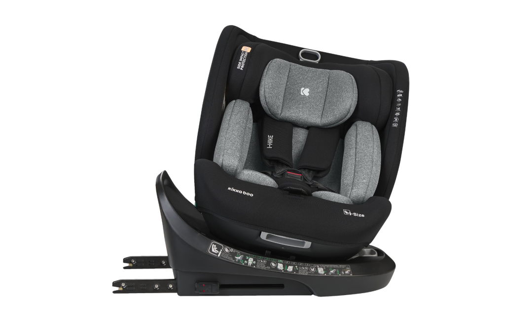 KIKKA BOO AUTOSJEDALICA 40-150CM I-HIKE I-SIZE,DARK GREY