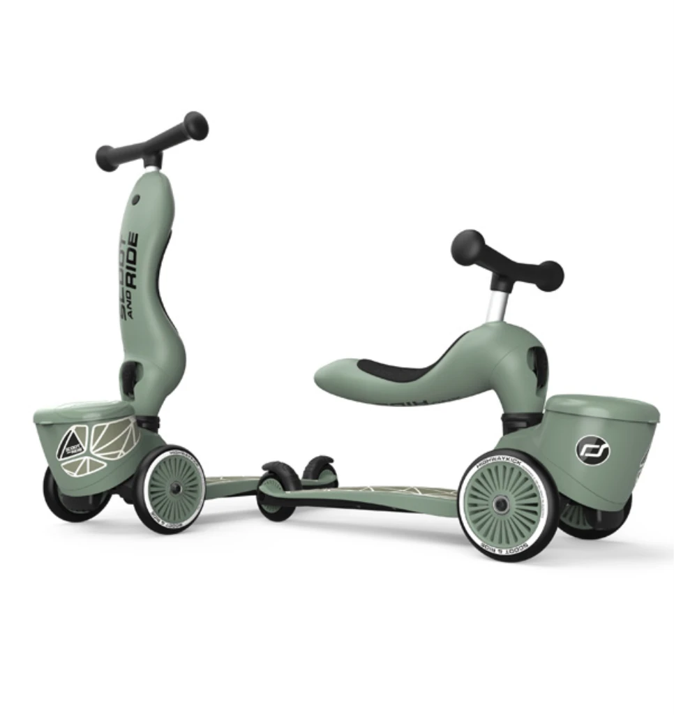 SCOOT AND RIDE HIGHWAYKICK 1 LIFESTYLE ROMOBIL, GREEN LINES