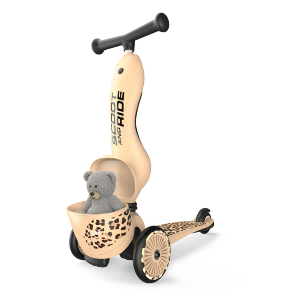 SCOOT AND RIDE HIGHWAYKICK 1 LIFESTYLE ROMOBIL, LEOPARD 